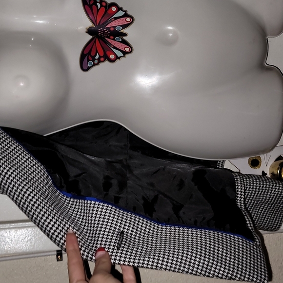 Vintage Houndstooth Blazer Jacket soft - Picture 3 of 6